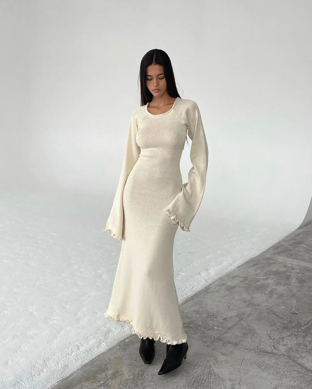 "The Cloud" Knitted Maxi Dress