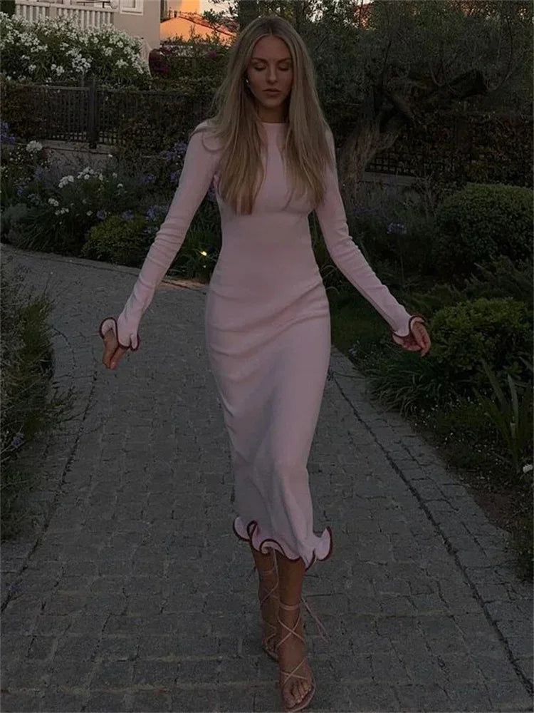 "Decadent" Elegant Knitted Mini Dress
