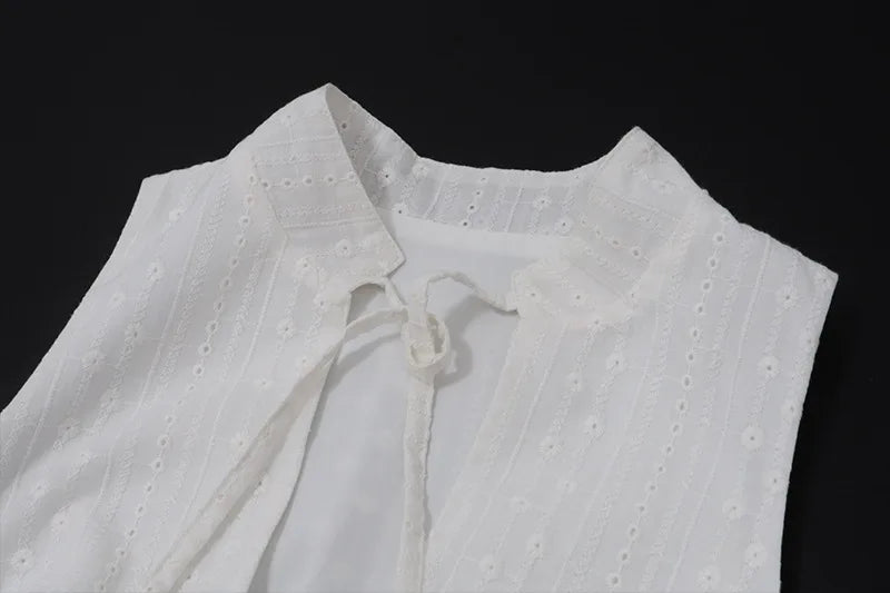 "Girl Next Door" Women's Breathable See-Through Y2K Style Button Up Crop Top