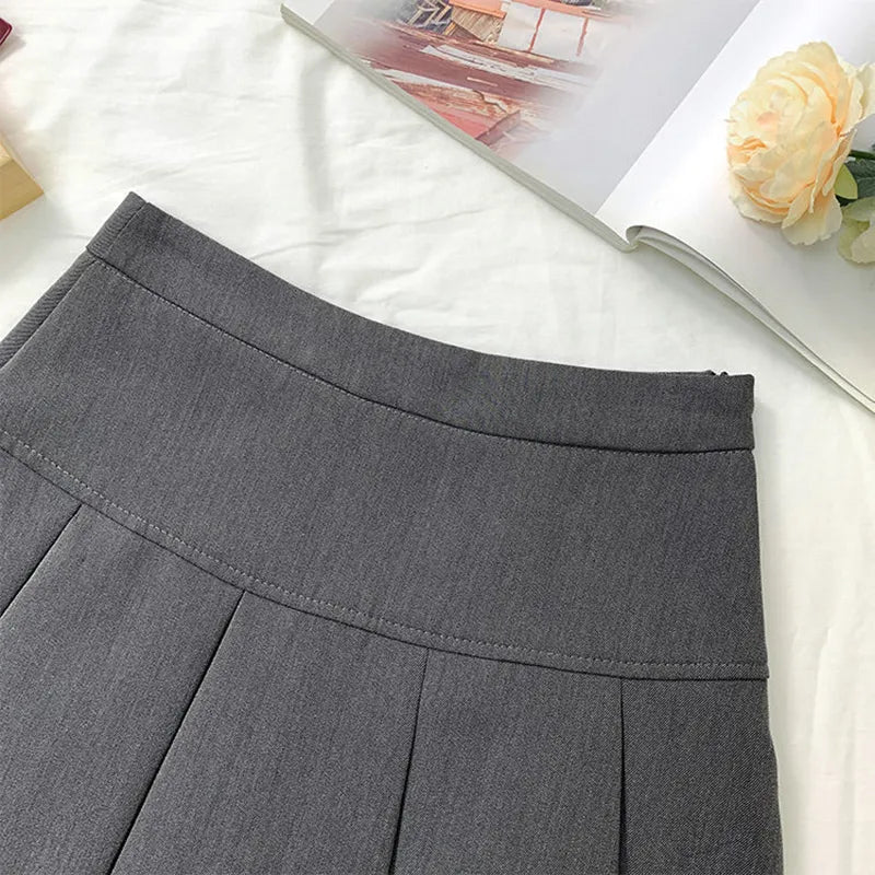 “Bring It On” Women’s Vintage Pleated High Waist Mini Skirt