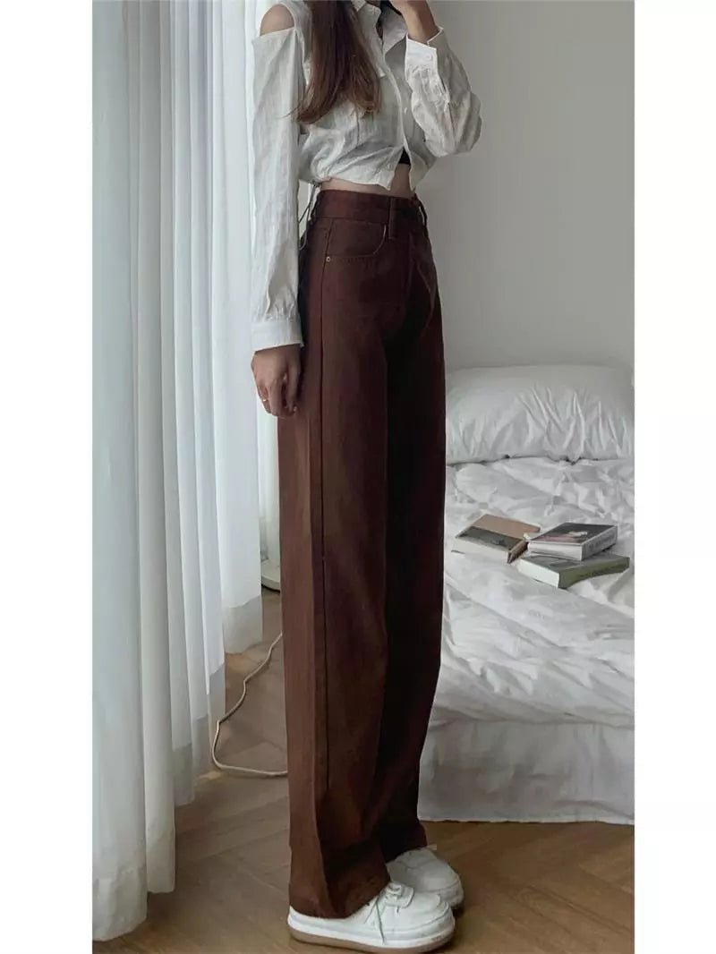 “Vintage Elations” Women’s Vintage Y2K Style Wide Leg Jeans
