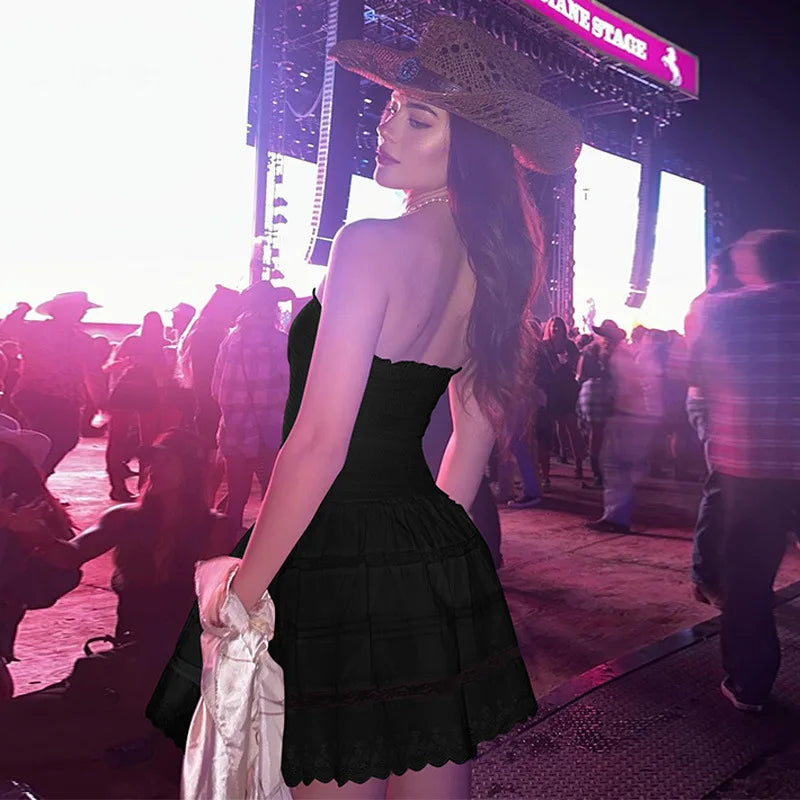 "Florence" Women's Y2K Style Alpine Mini Dress