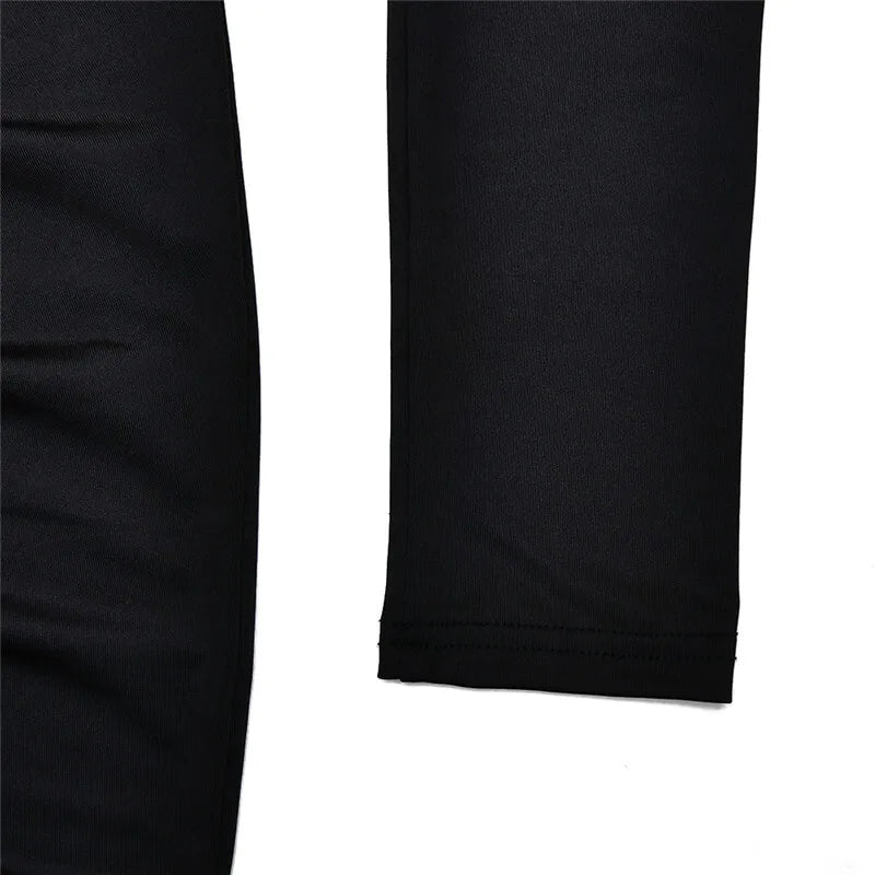"Madison" Women's Draped Turtleneck Thigh High Split Long Sleeve Bodycon Maxi Dress