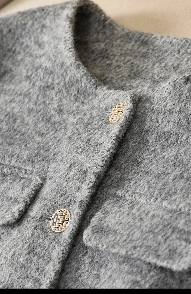 “Lady” Women’s Double Faced Wool Cropped Jacket