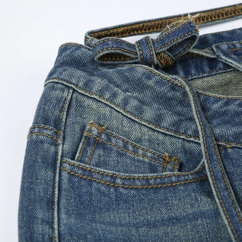 "Attention" Women's Baggy High Waist Denim Jeans