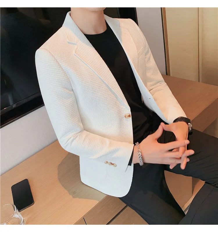 “Don’t Get It Twisted” Men’s Designer Business Casual Suit Jacket
