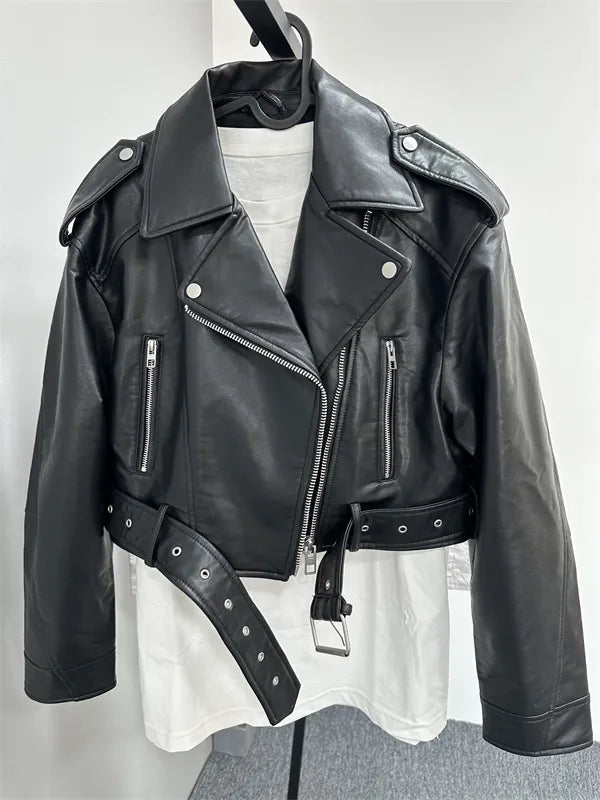 “Seriously Me” Women’s Elegant Belted Designer Jacket