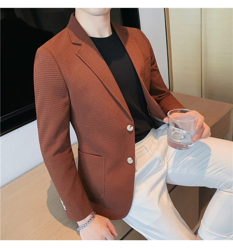 “Don’t Get It Twisted” Men’s Designer Business Casual Suit Jacket