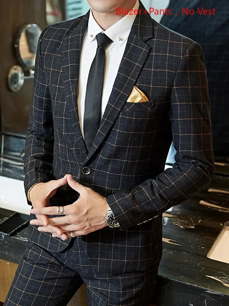 "Wellington" Men's Classic 3 Piece Business Suit