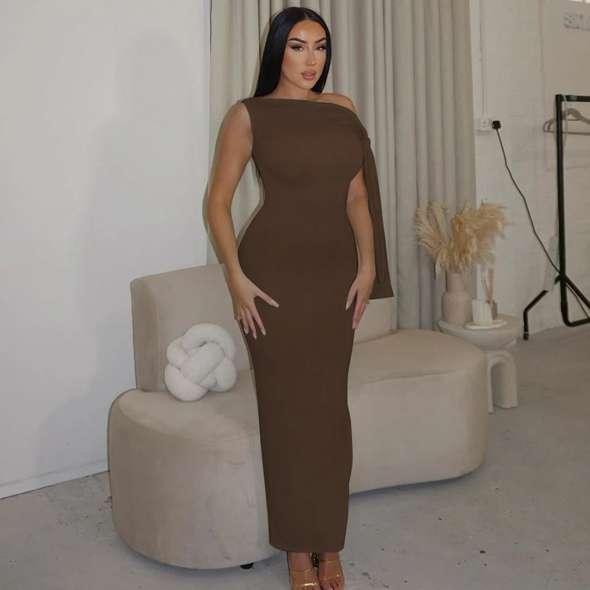 "Summer In Italy" Women's Sleeveless Bodycon Maxi Dres