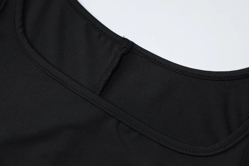 "Hotties" Women's Sexy Black Asymmetrical One Piece Jumpsuit