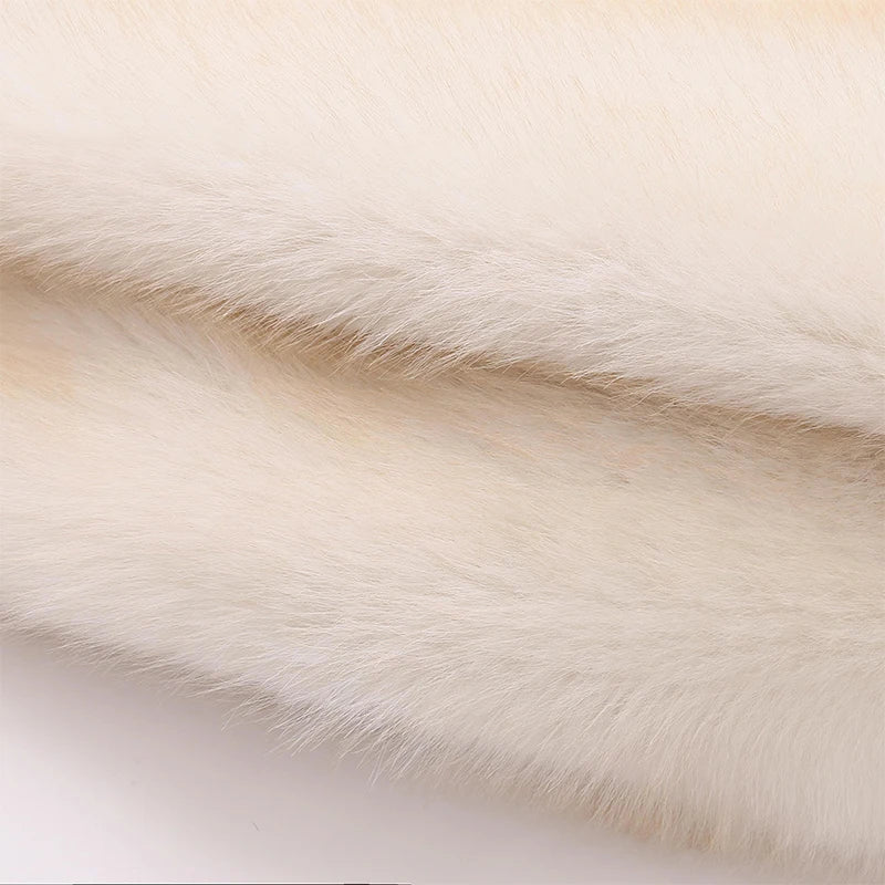 “Nepo Baby” Women’s Loose Oversized Fluffy Faux Fur Overcoat