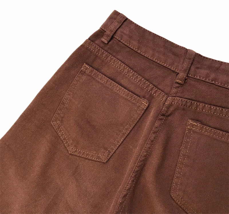 “Vintage Elations” Women’s Vintage Y2K Style Wide Leg Jeans