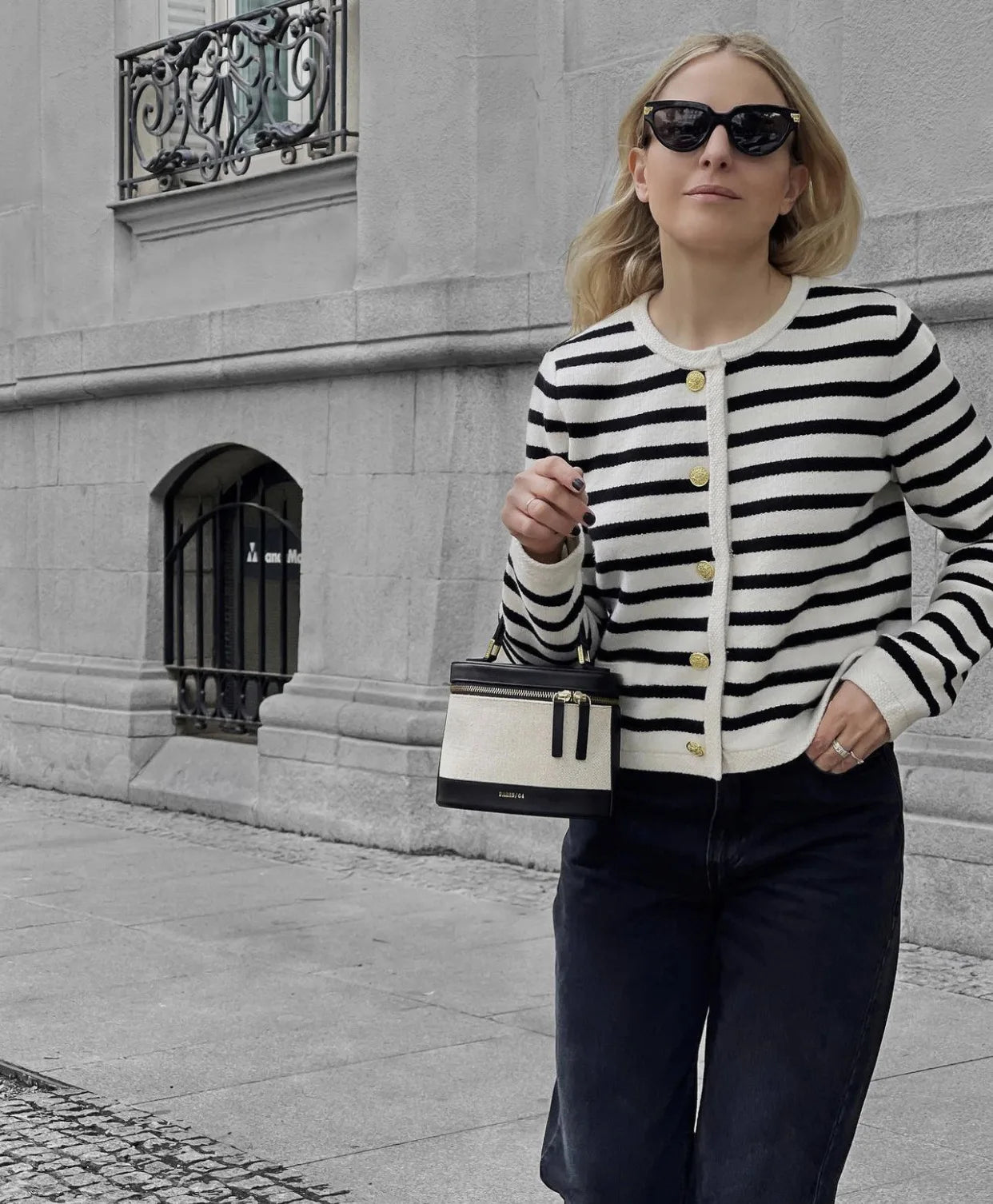 "Flossy" Women's Striped Knitted 2 Piece Outfit Set