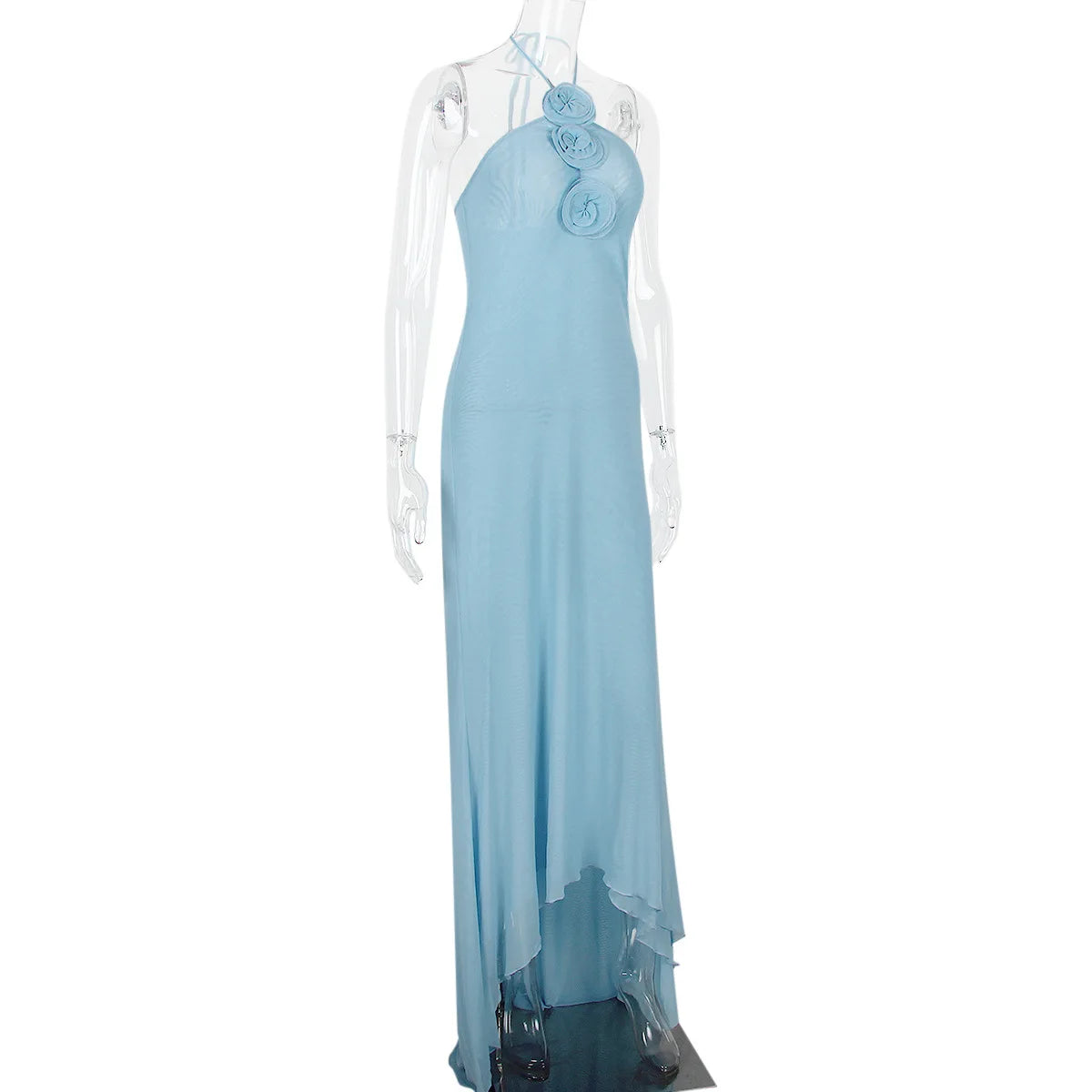 "Twilight" Women's Sexy Elegant Floral Print Elegant Halter Maxi Dress
