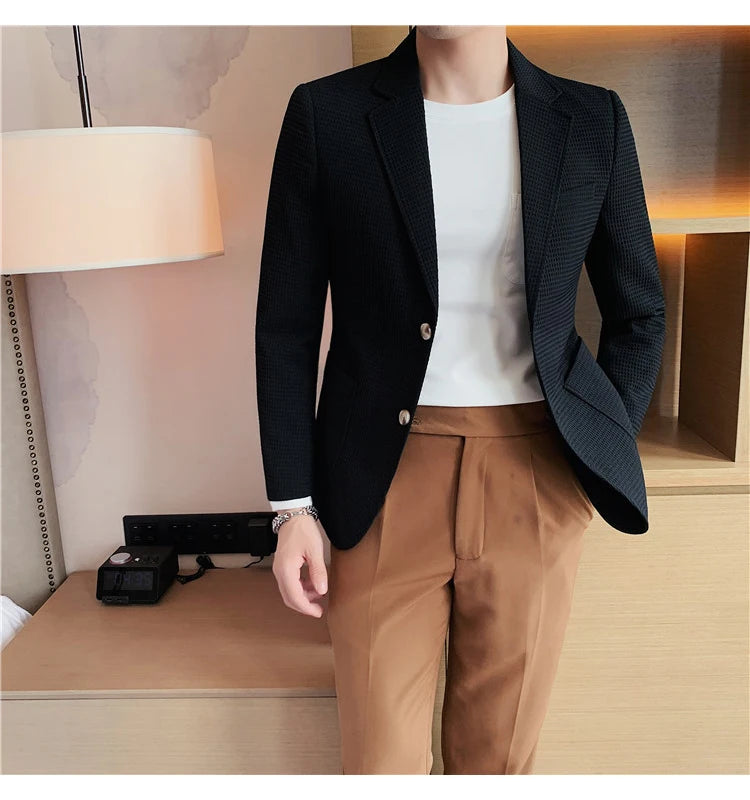 “Don’t Get It Twisted” Men’s Designer Business Casual Suit Jacket