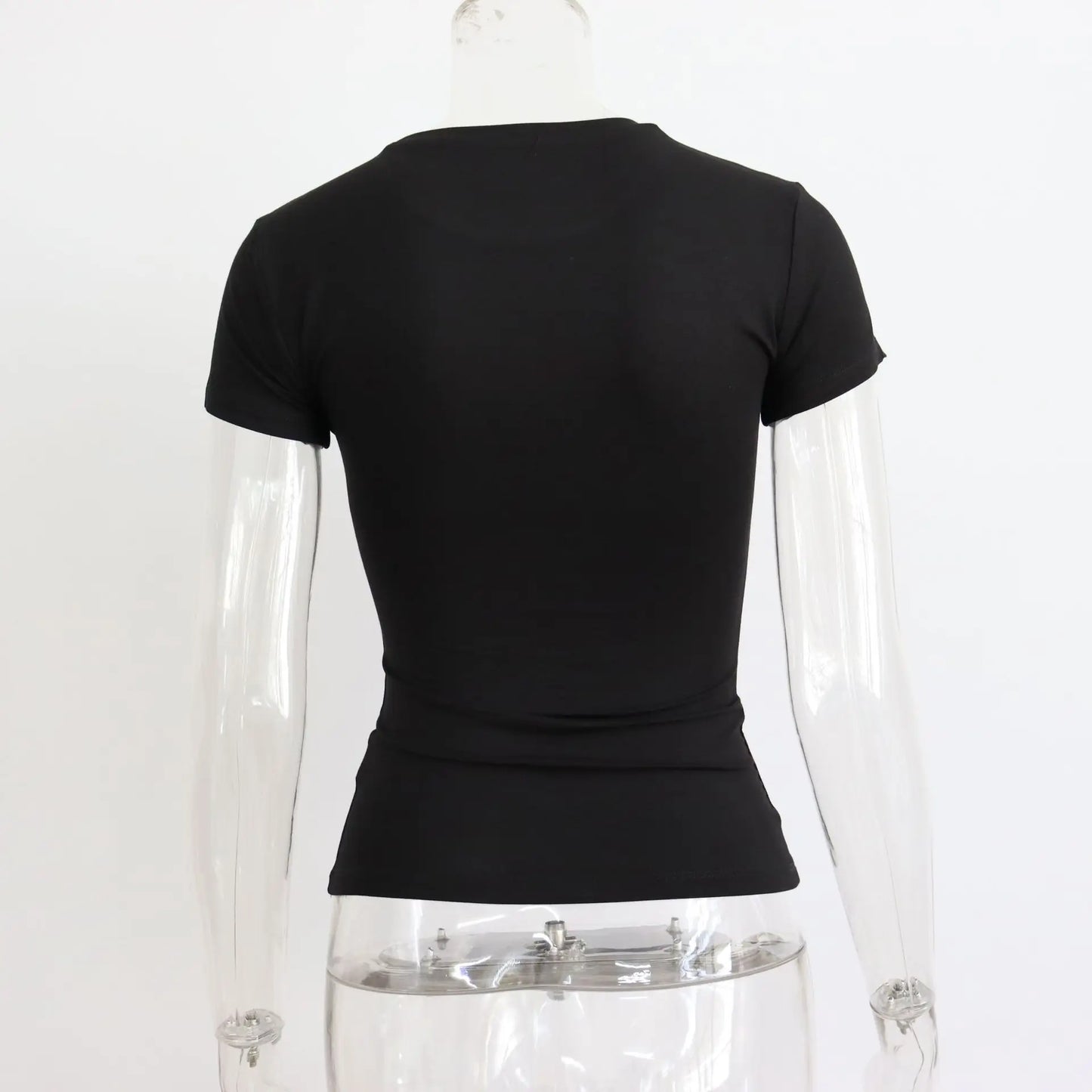 "Lé Tee" Women's Short Sleeve Casual Crop Top