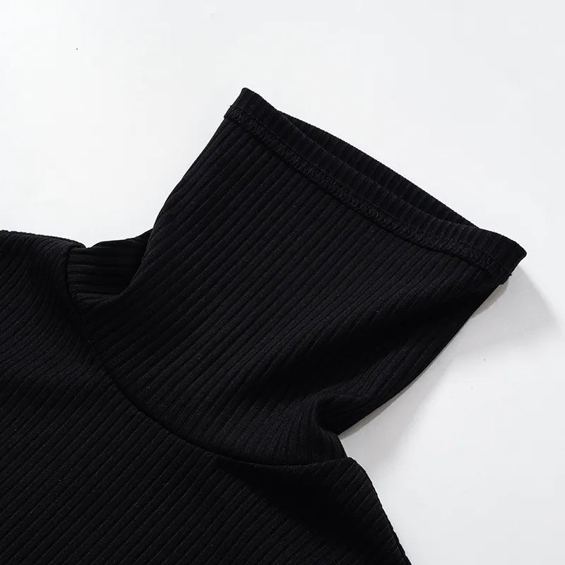 “Dark Passions” Sexy Knitted Long Sleeve Bodycon Maxi Dress