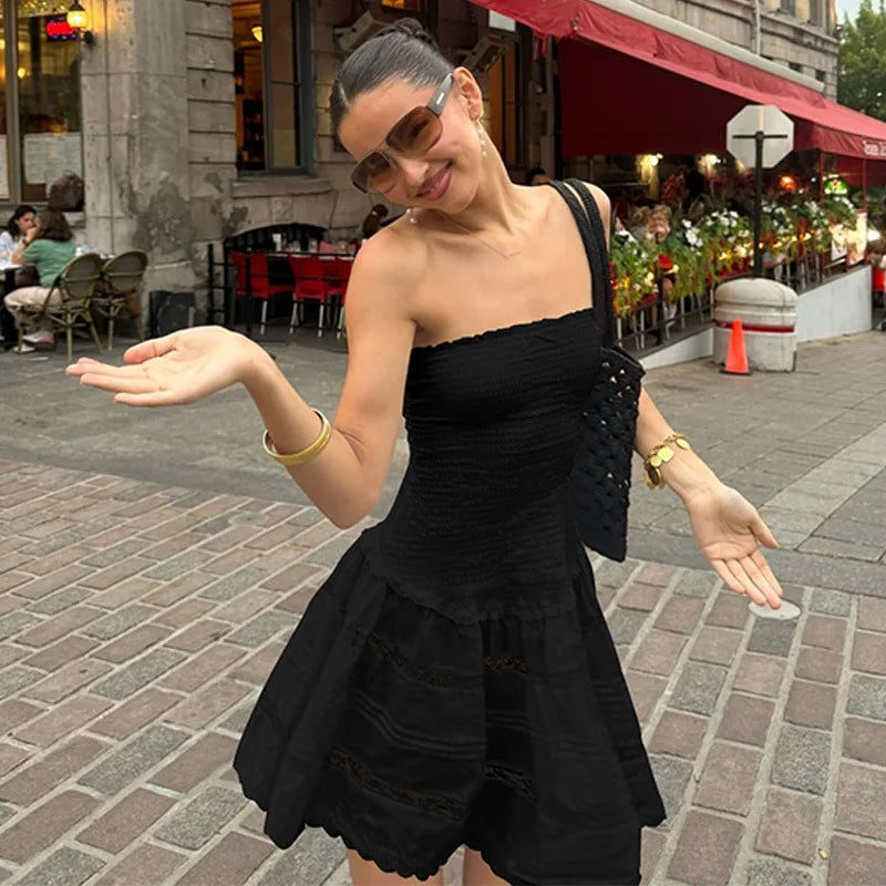 "Florence" Women's Y2K Style Alpine Mini Dress