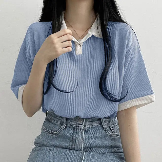 “Yellow” Casual Designer Button Up Polo Shirt