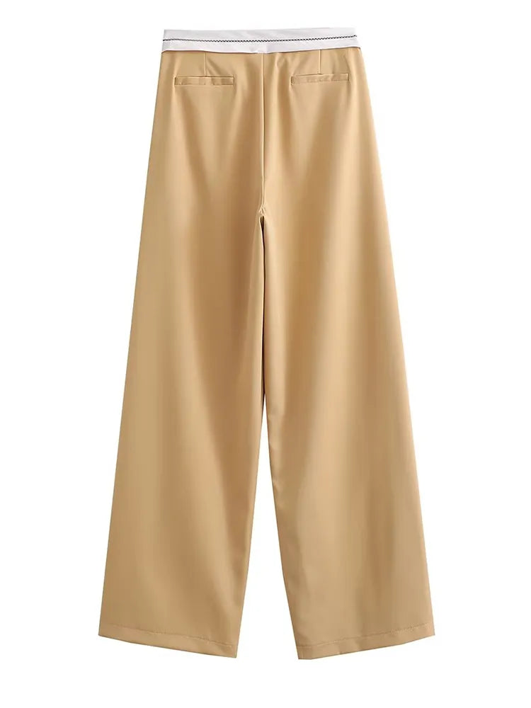 “Italiana” Women’s Business Casual Vintage High Waist Designer Pants