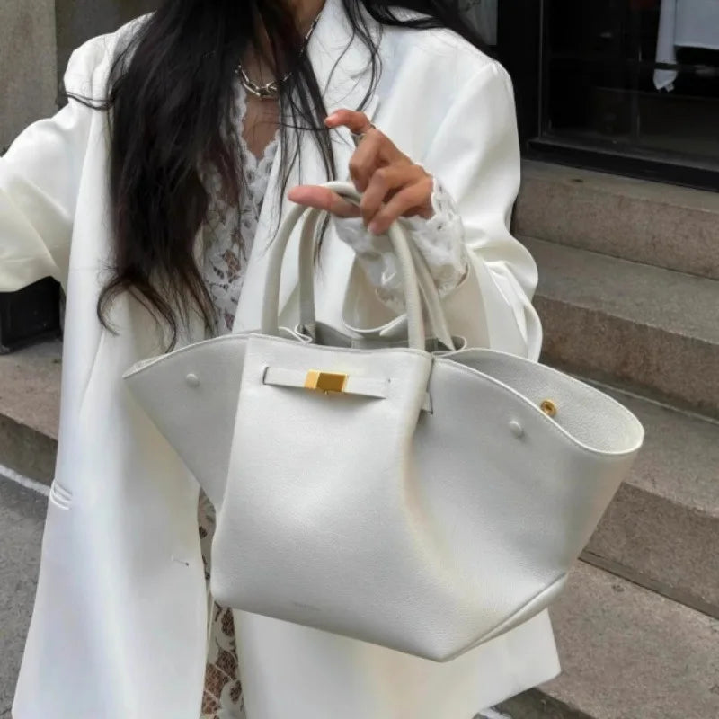 "Chlorella" Women's Designer Leather Tote Bag