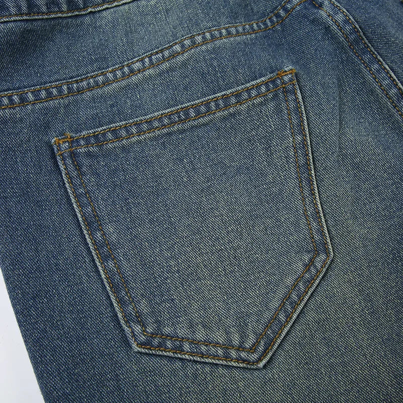 "Attention" Women's Baggy High Waist Denim Jeans