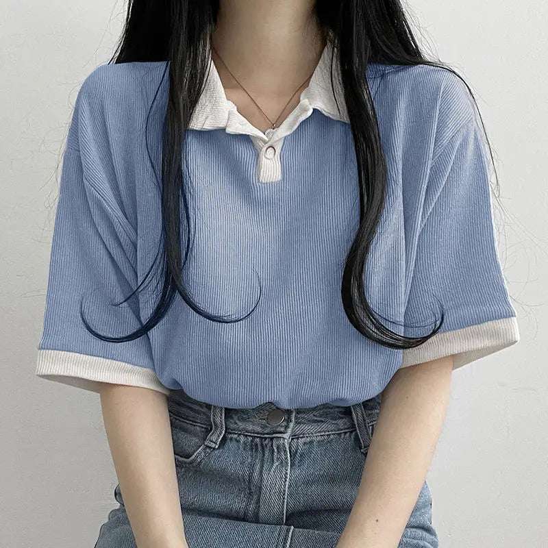“Yellow” Casual Designer Button Up Polo Shirt