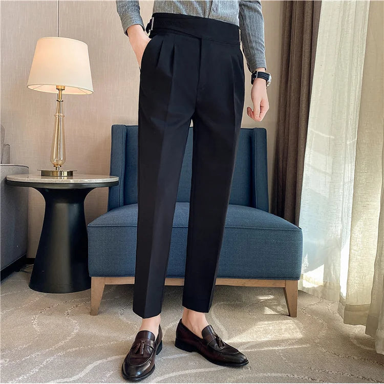 “All About It” Men’s Designer High Waist Business Casual Dress Pants