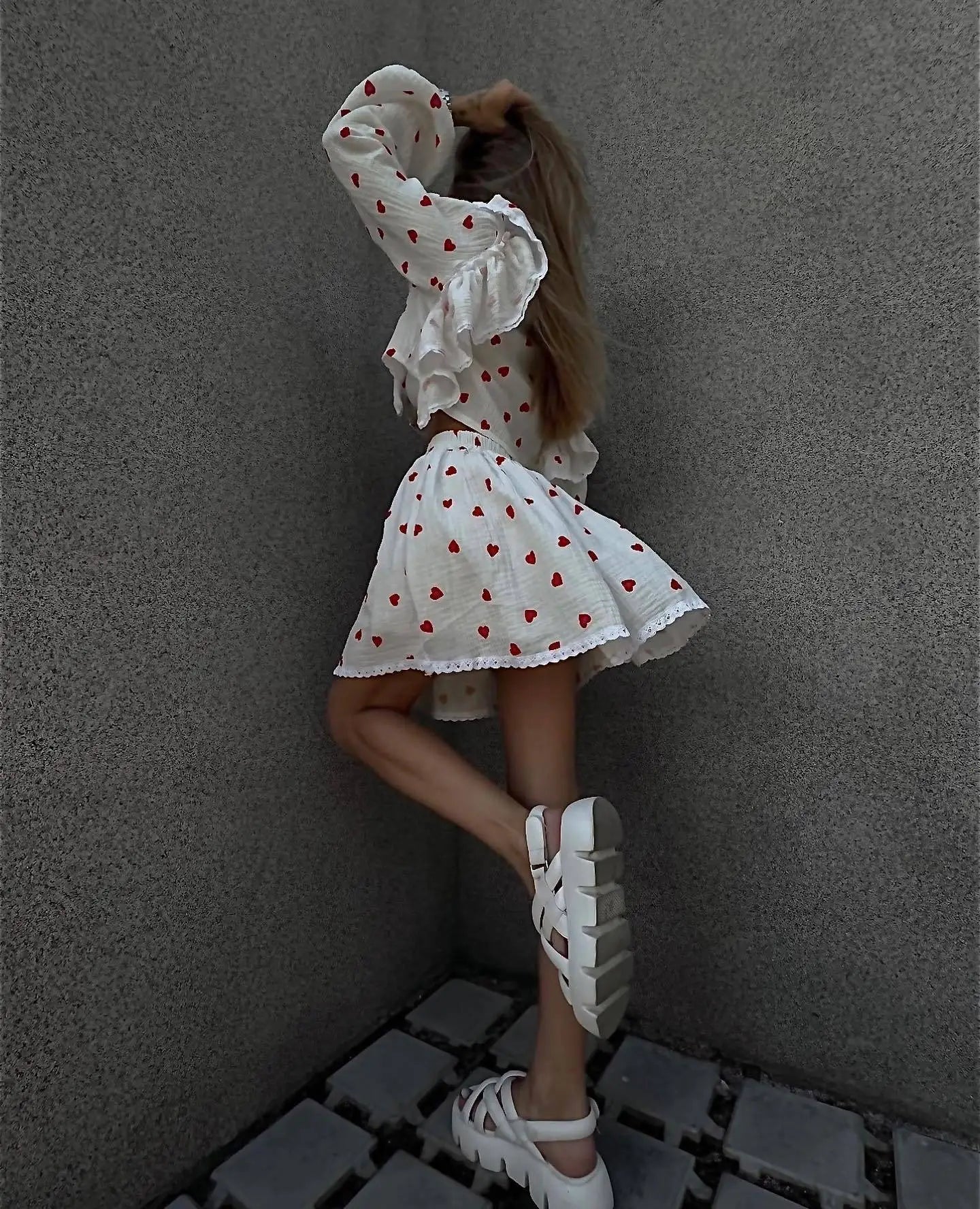 “Binded Lovers” Women’s Casual Long Sleeve 2 Piece Linen Outfit Set