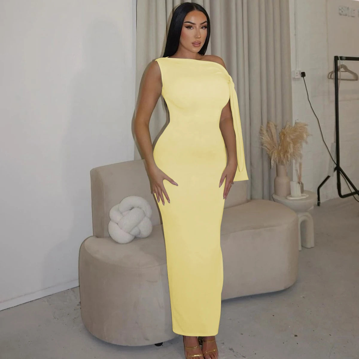 "Summer In Italy" Women's Sleeveless Bodycon Maxi Dres