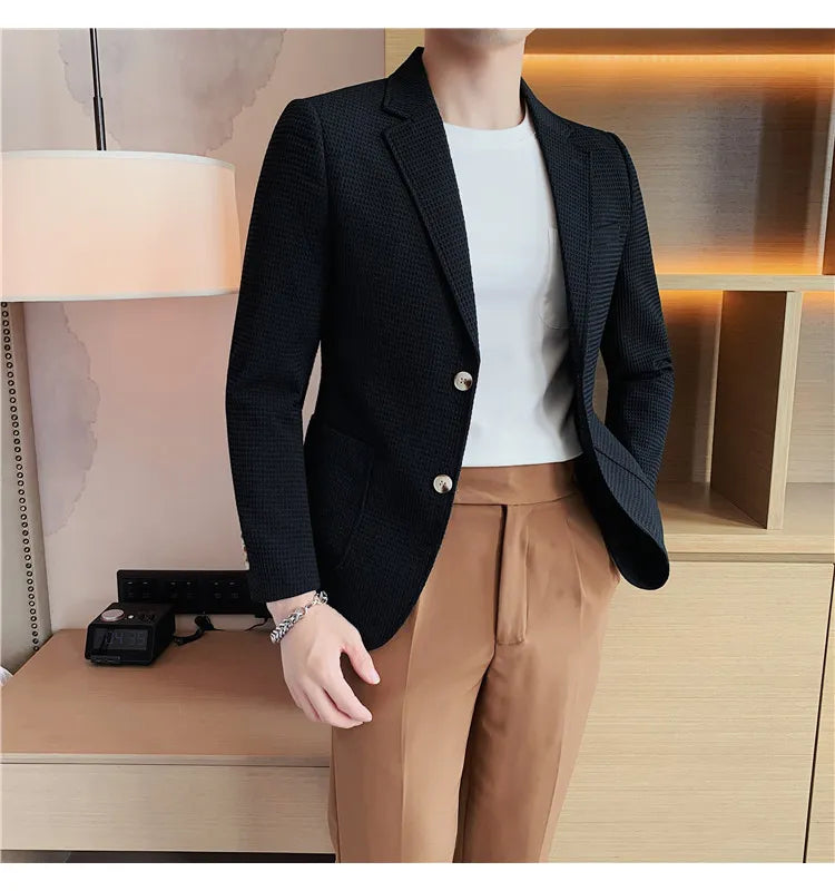 “Don’t Get It Twisted” Men’s Designer Business Casual Suit Jacket
