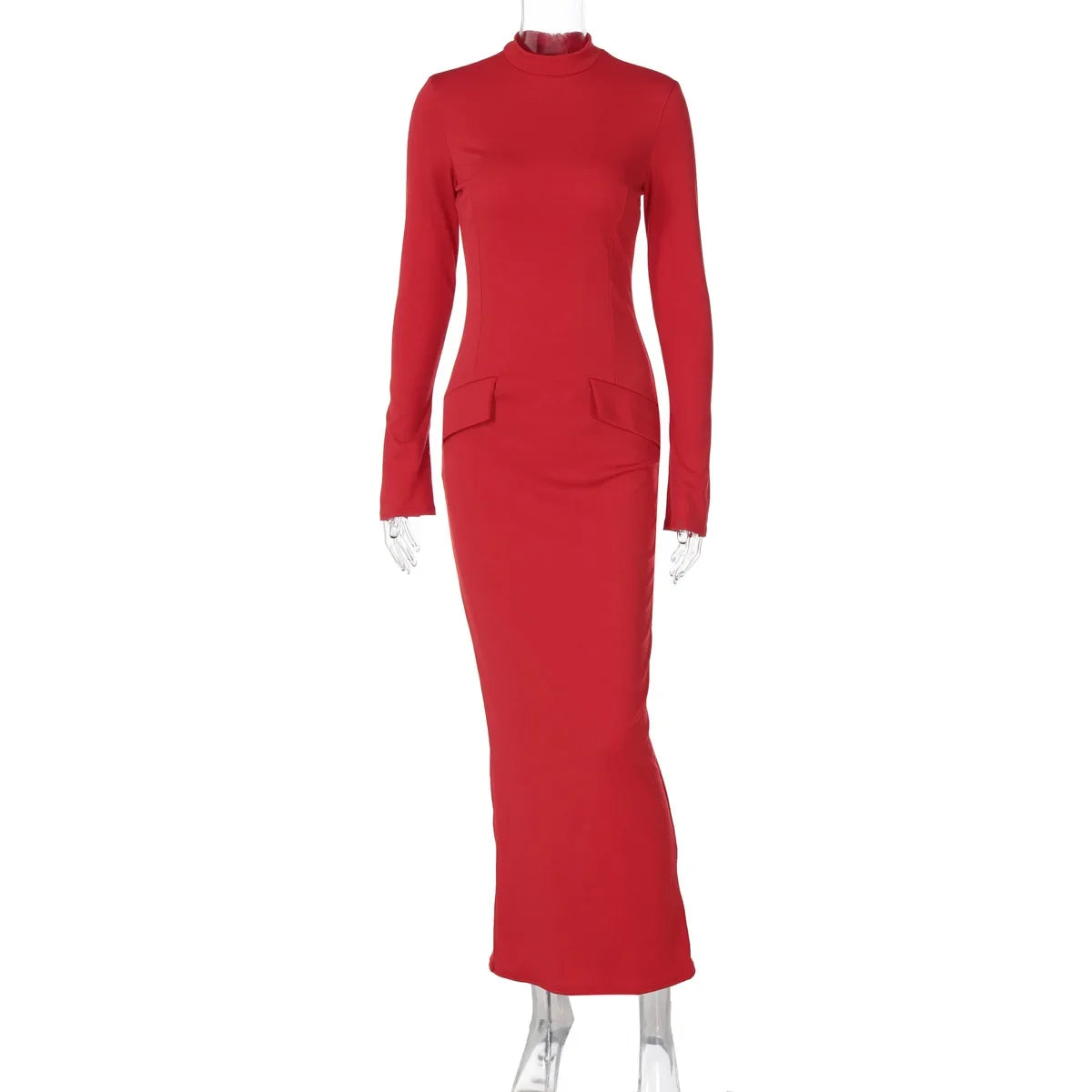 "Willow" Turtleneck Long Sleeve Maxi Dress