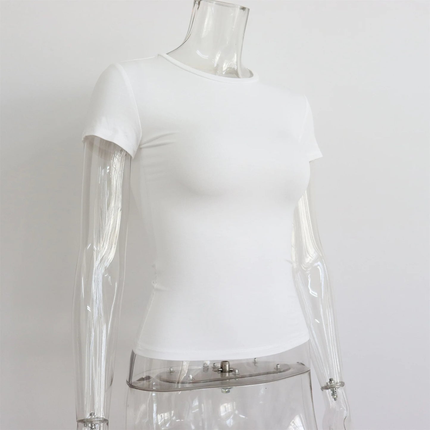 "Lé Tee" Women's Short Sleeve Casual Crop Top
