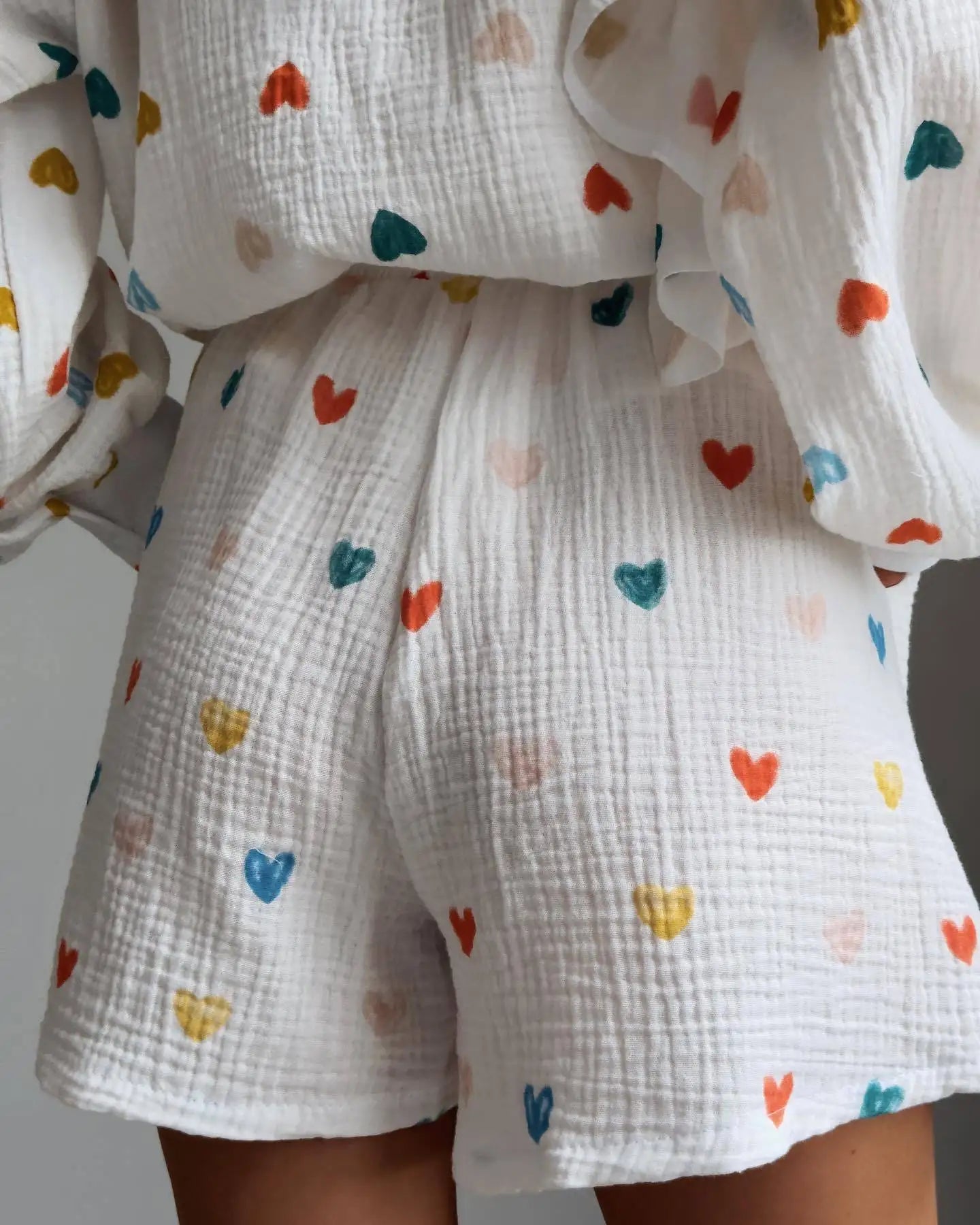 “Binded Lovers” Women’s Casual Long Sleeve 2 Piece Linen Outfit Set