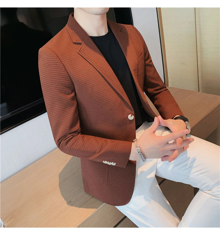“Don’t Get It Twisted” Men’s Designer Business Casual Suit Jacket