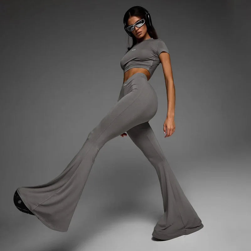 "Mi AOMR" Women's Casual Y2K Style 2 Piece Matching Outfit Set