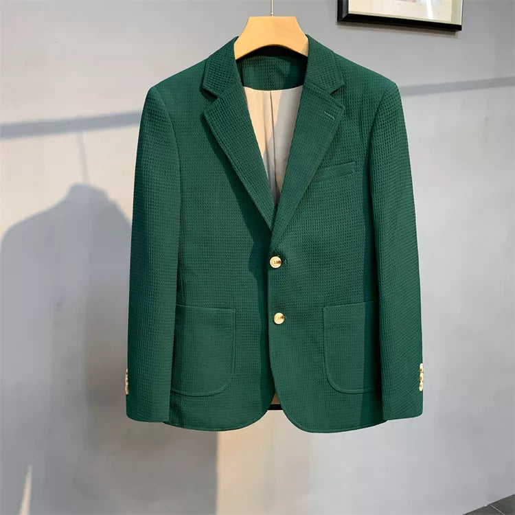 “Statesman” Men’s British Style Casual Slim Fit Designer Blazer