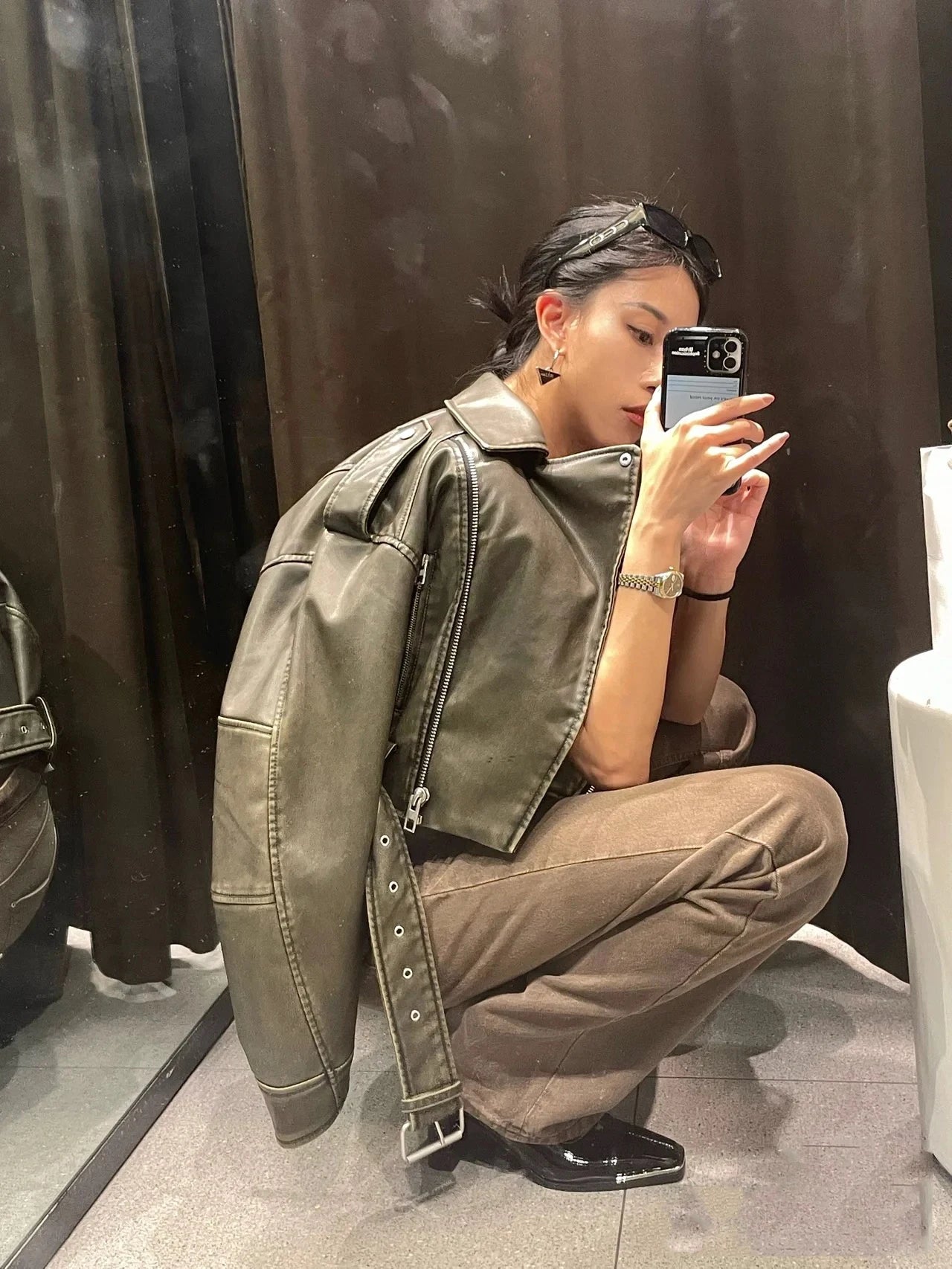 “Seriously Me” Women’s Elegant Belted Designer Jacket
