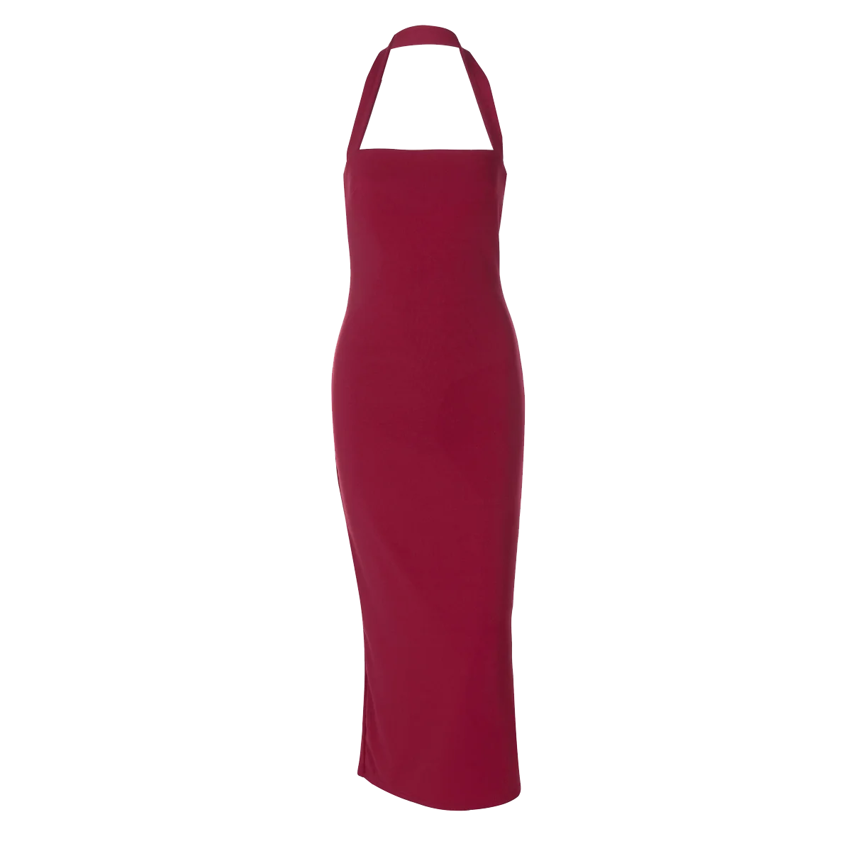 "Bossalina" Y2K Style Backless Bodycon Maxi Dress