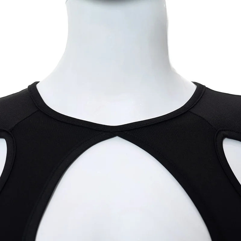 "Call Me Shallow" Y2K Style Long Sleeve Crop Top