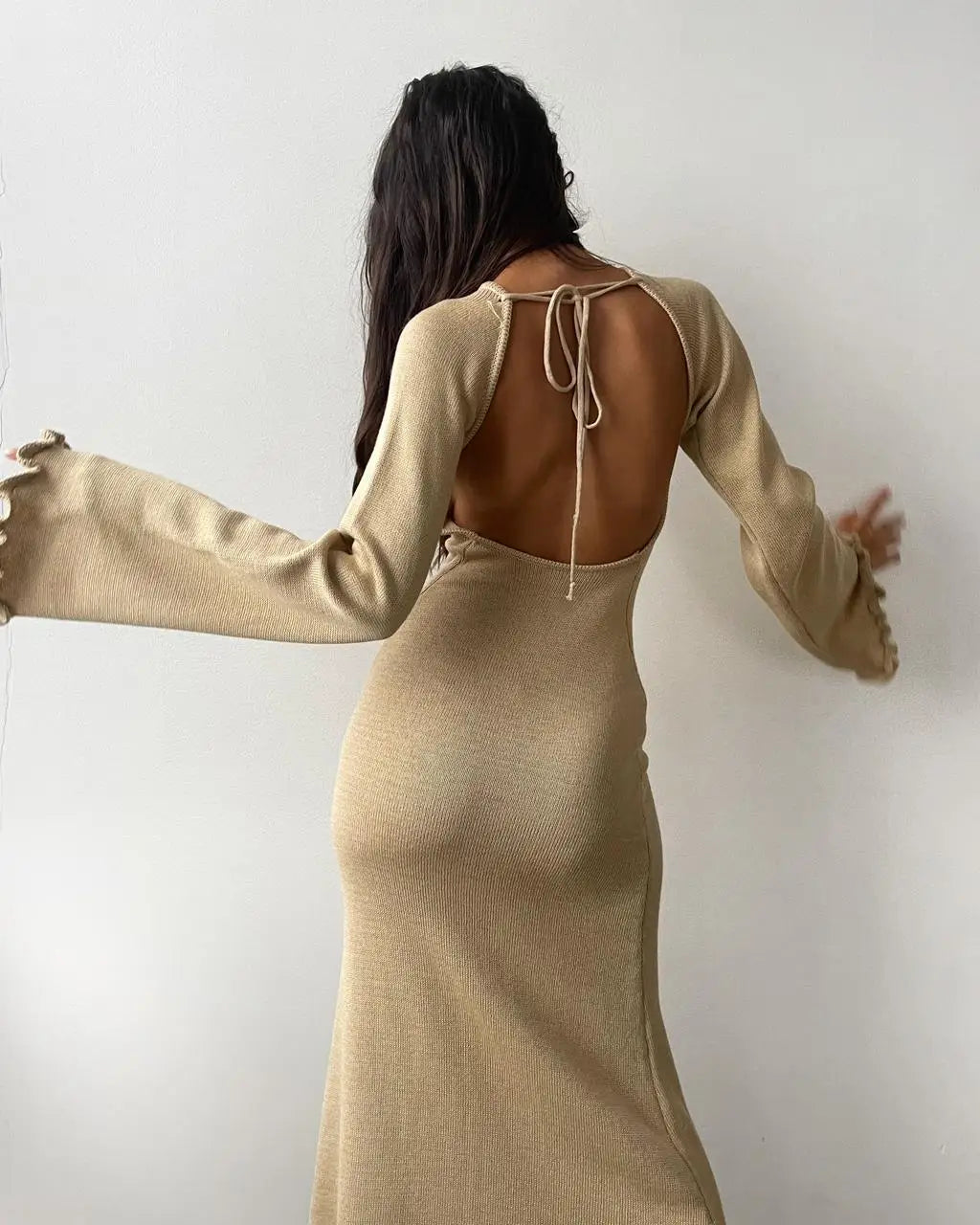 "The Cloud" Knitted Maxi Dress