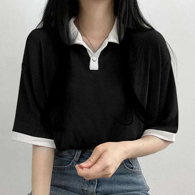 “Yellow” Casual Designer Button Up Polo Shirt