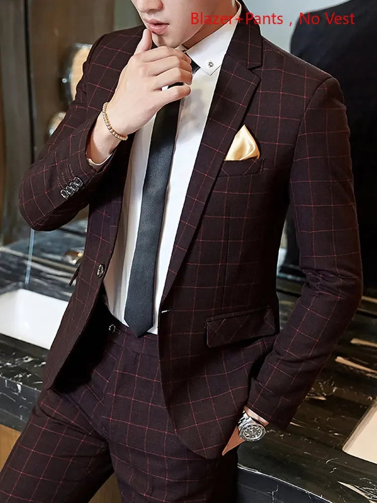 "Wellington" Men's Classic 3 Piece Business Suit