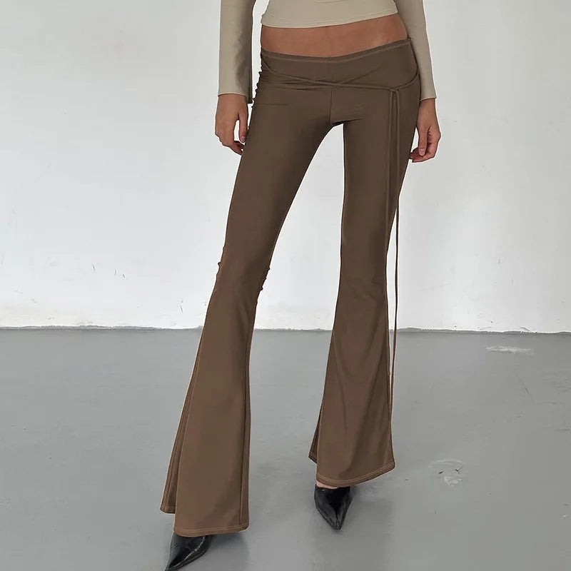 "Millennial" Women's Low Rise Flared Yoga Pants