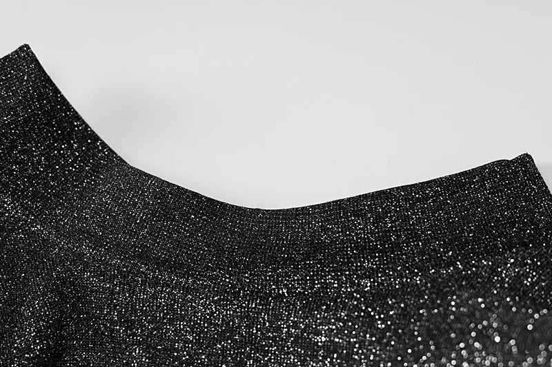 “Show biz” Sexy Backless Glitter Party Dress