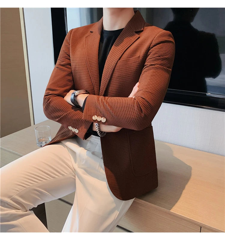“Don’t Get It Twisted” Men’s Designer Business Casual Suit Jacket