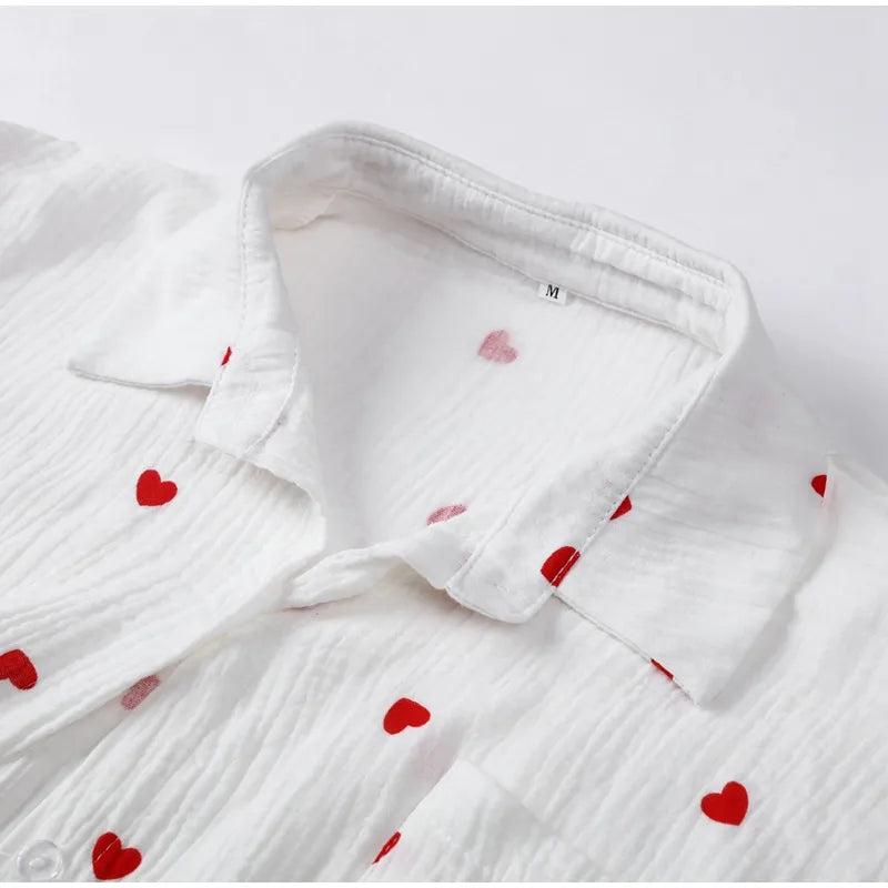 “Binded Lovers” Women’s Casual Long Sleeve 2 Piece Linen Outfit Set