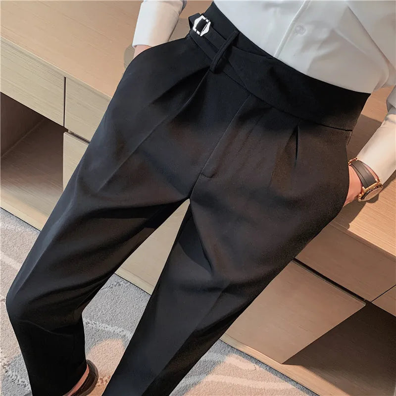 “All About It” Men’s Designer High Waist Business Casual Dress Pants