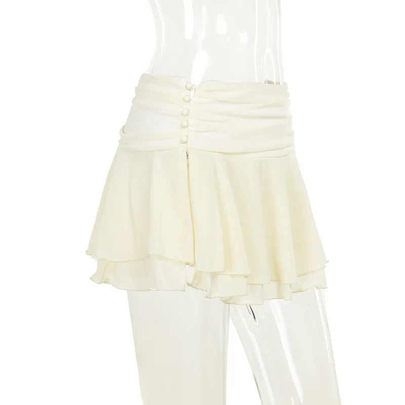 "Conquest" Women's Y2K Style Low Cut Backless Outfit Set